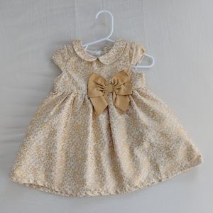 H&M baby gold dress 12m